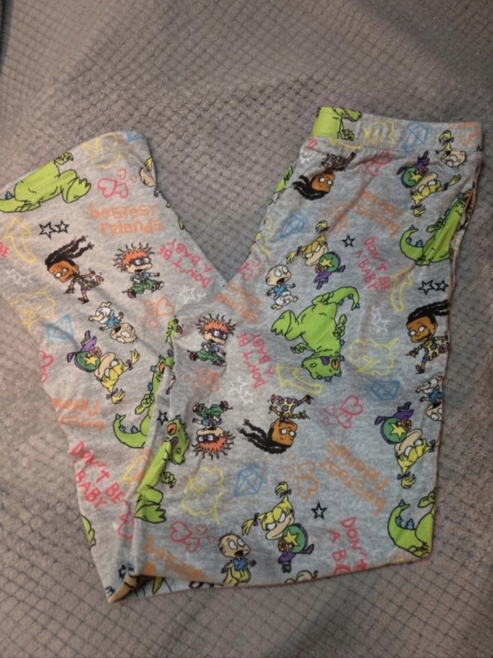 Xbox Nickelodeon Rugrats Gray Graphic Sleep Pants S